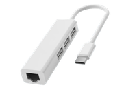 TYPE C TO USB 2.0-RJ45 HUB WHITE COLOUR